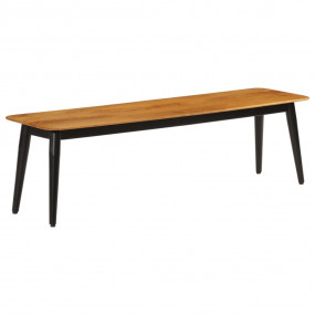 Bench Mango wood shade Solid Mango Wood and Powder-Coat...