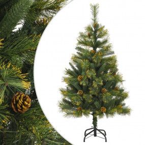 Artificial Hinged Christmas Tree Green PVC, PE, Metal 4...