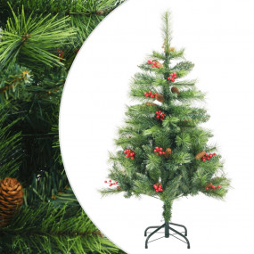 Fake Hinged Christmas Tree Green PVC 59.1 in tall