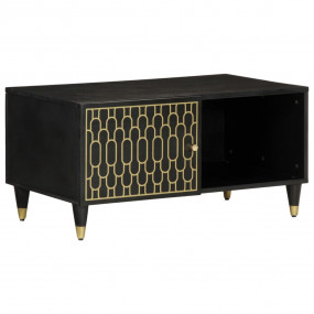 Coffee Table Black Solid mango wood Medium Coffee Table