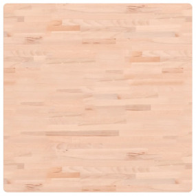 Table Top Natural wood Solid beech wood 35.4x35.4 in Du...