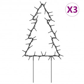 Christmas Light Decoration Set of 3 Warm white, Black I...