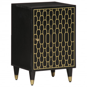 Bathroom Cabinet Black, varying wood tones
