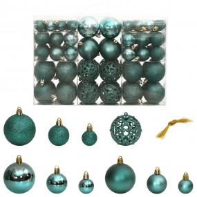 Christmas Bauble Set of 100 Green Polystyrene Small