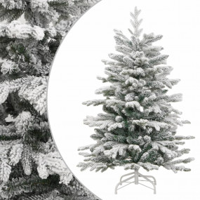 Artificial Hinged Christmas Tree Green and white PVC, P...