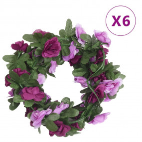 Christmas Flower Garland Spring Light Purple