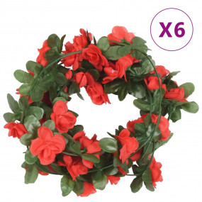 Christmas Flower Garland Spring Red PE, artificial silk