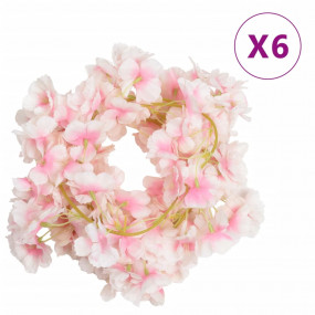 Christmas Flower Garland Light Pink
