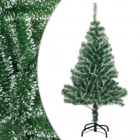 Artificial Christmas Tree Green and white PET 59.1 in