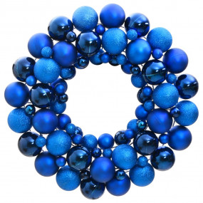 Christmas Wreath Blue Polystyrene 17.7 in diameter