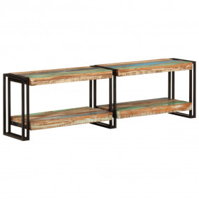 TV Cabinet Varied wood tones Reclaimed wood, metal Medi...