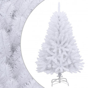 Artificial Hinged Christmas Tree White PVC, metal Mediu...