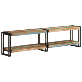 TV Cabinet Multicolor Solid reclaimed wood, metal Mediu...