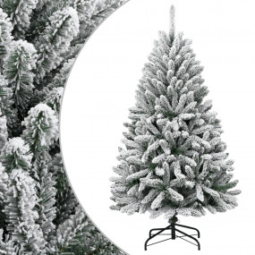 Artificial Hinged Christmas Tree Green and white PVC, m...