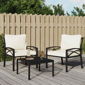 Patio Chair Black and Sand