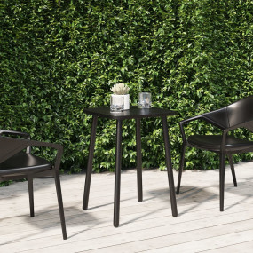 Garden Table Anthracite Steel Small Durable Garden Tabl...