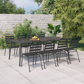 Garden Table Anthracite Steel with e-coating and powder...