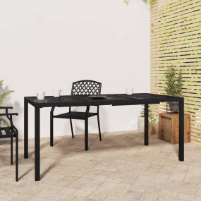 Garden Table Anthracite Powder-Coated Steel 65.0 x 31.5...