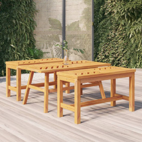 Coffee Table Brown Solid Acacia wood Medium Pattern
