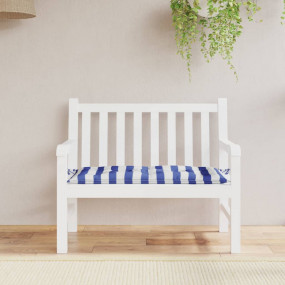 Garden Bench Cushion Blue & White Stripe