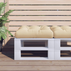 Pallet Cushion Beige 100% polyester 7.8" x 7.8" x 1.9