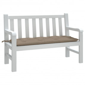 Garden Bench Cushion Taupe Oxford fabric (100% polyeste...