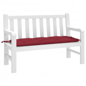Garden Bench Cushion Wine red Oxford fabric (100% polye...