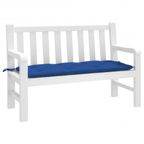 Garden Bench Cushion Blue Oxford fabric (100% polyester...