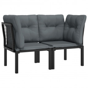 Corner Chair Black, Dark Grey