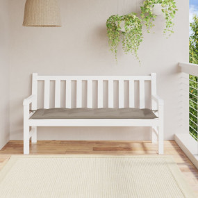 Garden Bench Cushion Taupe Oxford fabric (100% polyeste...