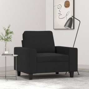 Sofa Chair Black 100% polyester, metal, textilene, foam...