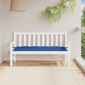 Garden Bench Cushion Royal Blue Oxford fabric (100% pol...