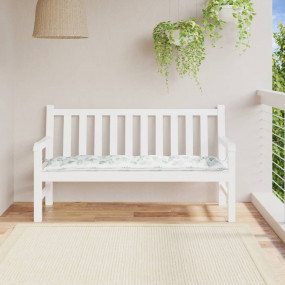 Garden Bench Cushion Green leaf pattern Oxford fabric