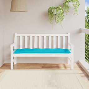 Garden Bench Cushion Turquoise Oxford fabric (100% poly...