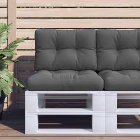 Pallet Cushion Anthracite 100% Polyester 19.7x15.7x4.7 ...