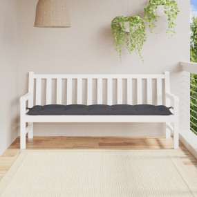 Garden Bench Cushion Anthracite Oxford fabric (100% pol...