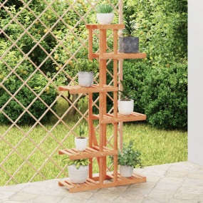 Flower Stand Natural Wood Solid Fir Wood Tall Stackable