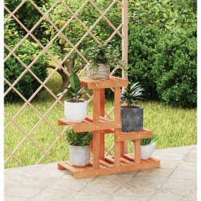 Flower Stand Natural Wood Solid Fir Wood 22.8x9.8x20.1 ...