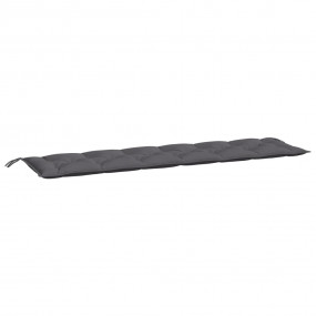 Garden Bench Cushion Anthracite Oxford fabric, 100% pol...