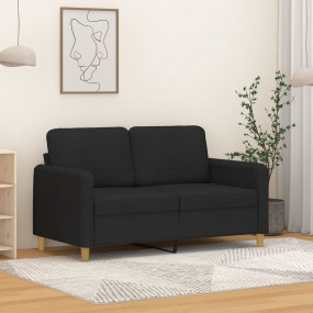 2-seater Sofa Black 100% polyester, metal, textilene Me...
