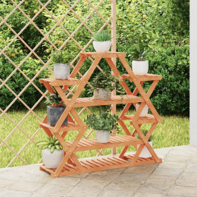 Flower Stand Natural wood color Solid fir wood Tall Dur...