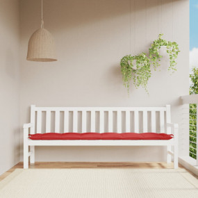 Garden Bench Cushion Red Oxford fabric (100% polyester)