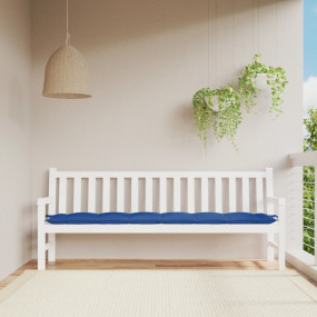 Garden Bench Cushion Royal Blue Oxford Fabric (100% Pol...