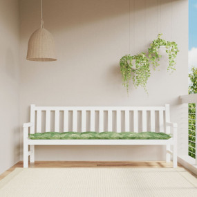Garden Bench Cushion Leaf Pattern 100% Polyester