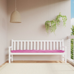Garden Bench Cushion Pink 100% Polyester 78.7"x19.7"x2....