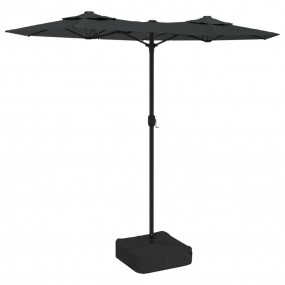 Garden Parasol Anthracite Polyester, Iron 124.4 x 57.1 ...