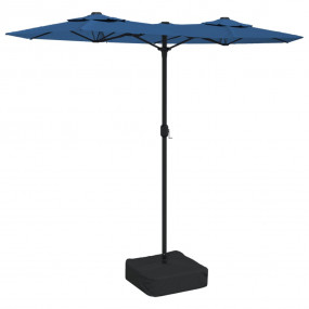 Garden Parasol Azure blue 100% polyester, powder-coated...