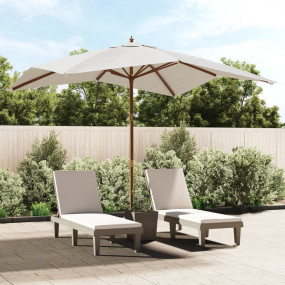 Garden Parasol Sand Polyester, Solid Hardwood, Laminate...