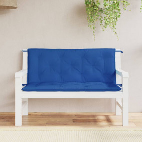 Garden Bench Cushion Set of 2 Blue 100% polyester Oxfor...