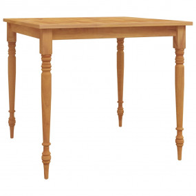 Batavia Table Brown Solid Teak Wood Medium Durable Dini...